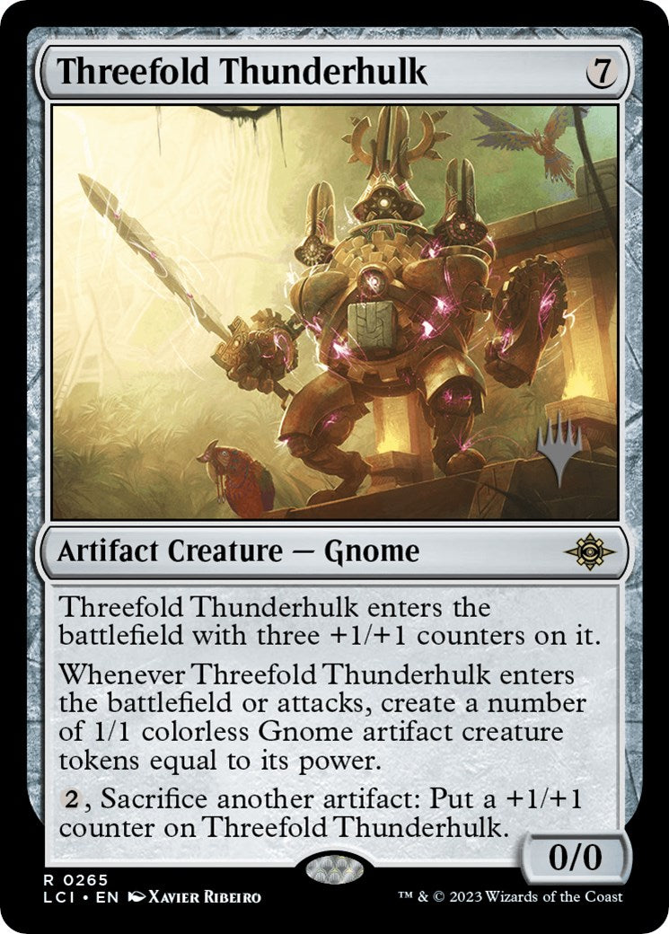 Threefold Thunderhulk (Promo Pack) [The Lost Caverns of Ixalan Promos] | Jomio and Rueliete's Cards and Comics
