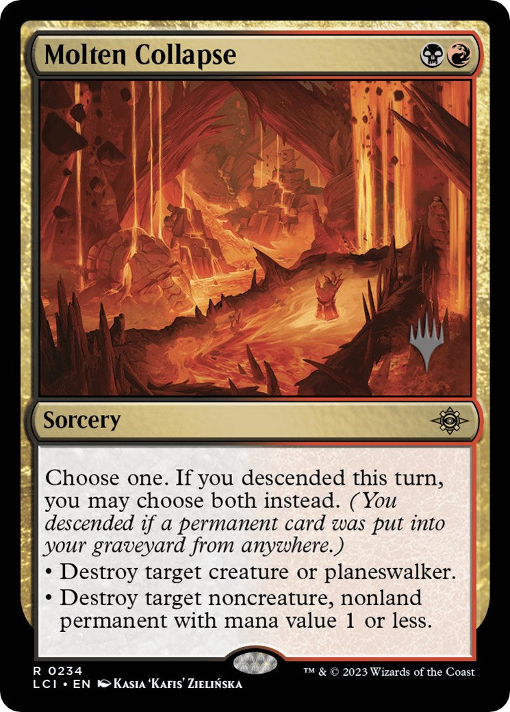 Molten Collapse (Promo Pack) [The Lost Caverns of Ixalan Promos] | Jomio and Rueliete's Cards and Comics