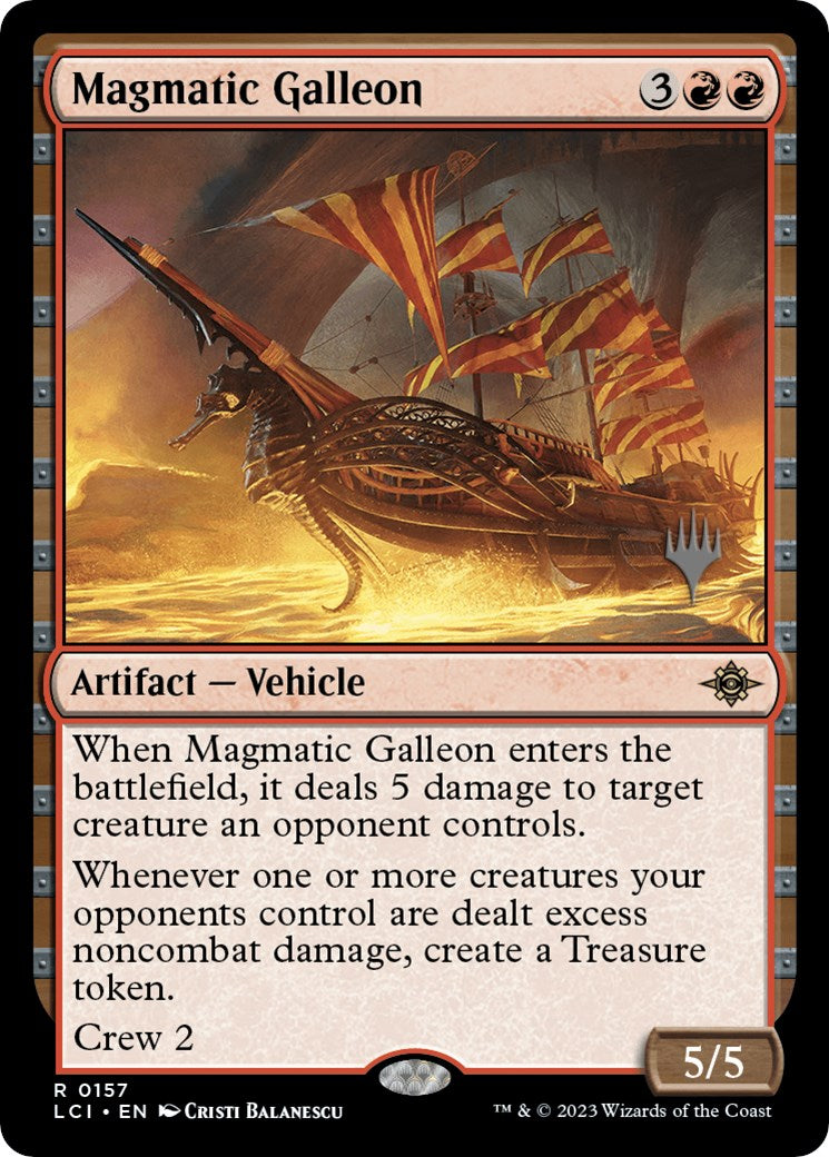 Magmatic Galleon (Promo Pack) [The Lost Caverns of Ixalan Promos] | Jomio and Rueliete's Cards and Comics