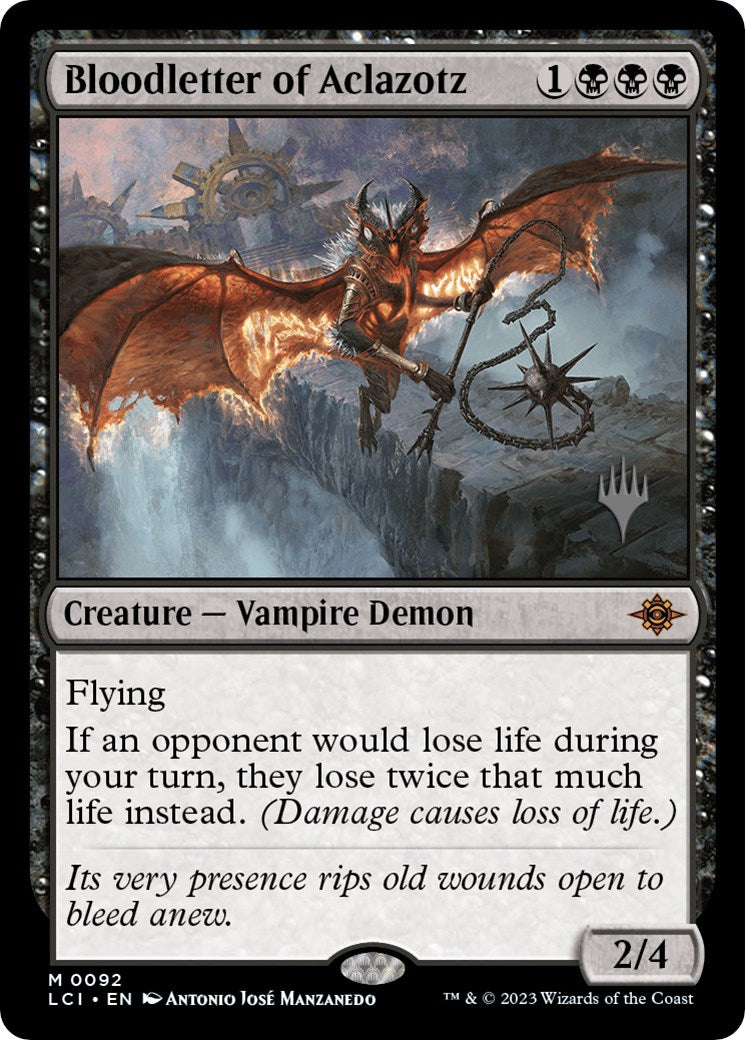 Bloodletter of Aclazotz (Promo Pack) [The Lost Caverns of Ixalan Promos] | Jomio and Rueliete's Cards and Comics