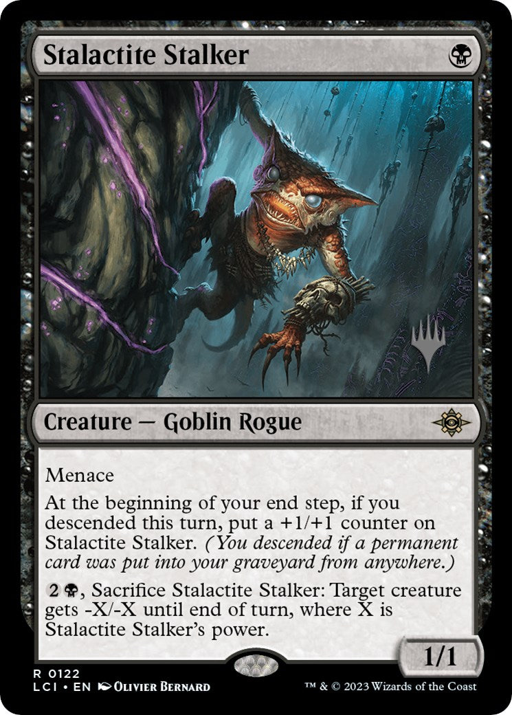 Stalactite Stalker (Promo Pack) [The Lost Caverns of Ixalan Promos] | Jomio and Rueliete's Cards and Comics
