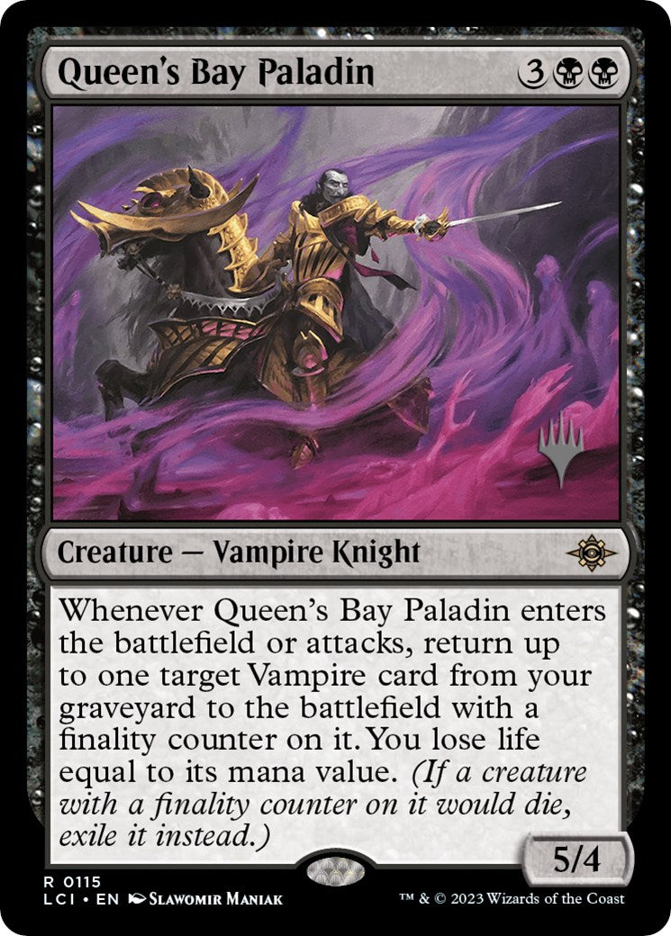 Queen's Bay Paladin (Promo Pack) [The Lost Caverns of Ixalan Promos] | Jomio and Rueliete's Cards and Comics