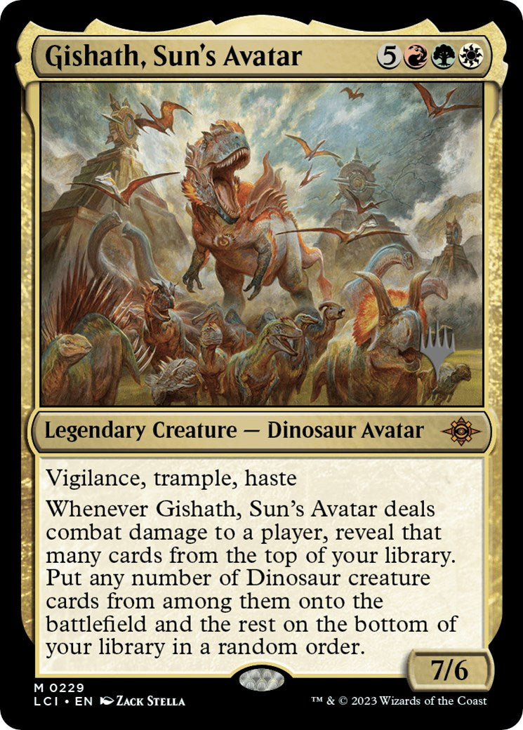 Gishath, Sun's Avatar (Promo Pack) [The Lost Caverns of Ixalan Promos] | Jomio and Rueliete's Cards and Comics
