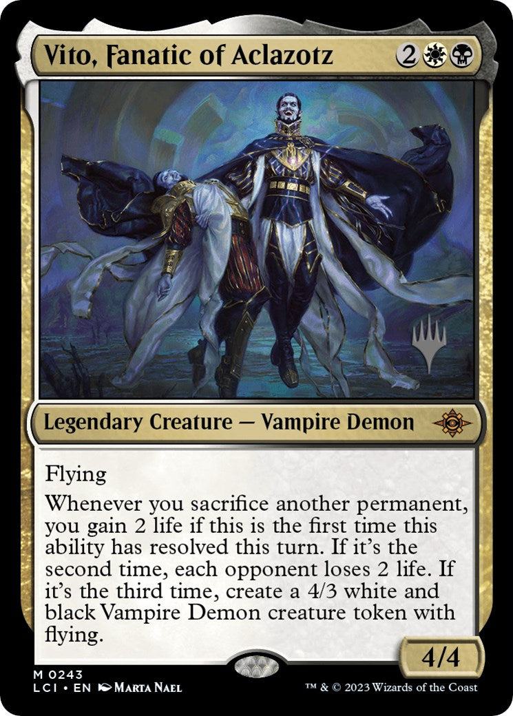 Vito, Fanatic of Aclazotz (Promo Pack) [The Lost Caverns of Ixalan Promos] | Jomio and Rueliete's Cards and Comics