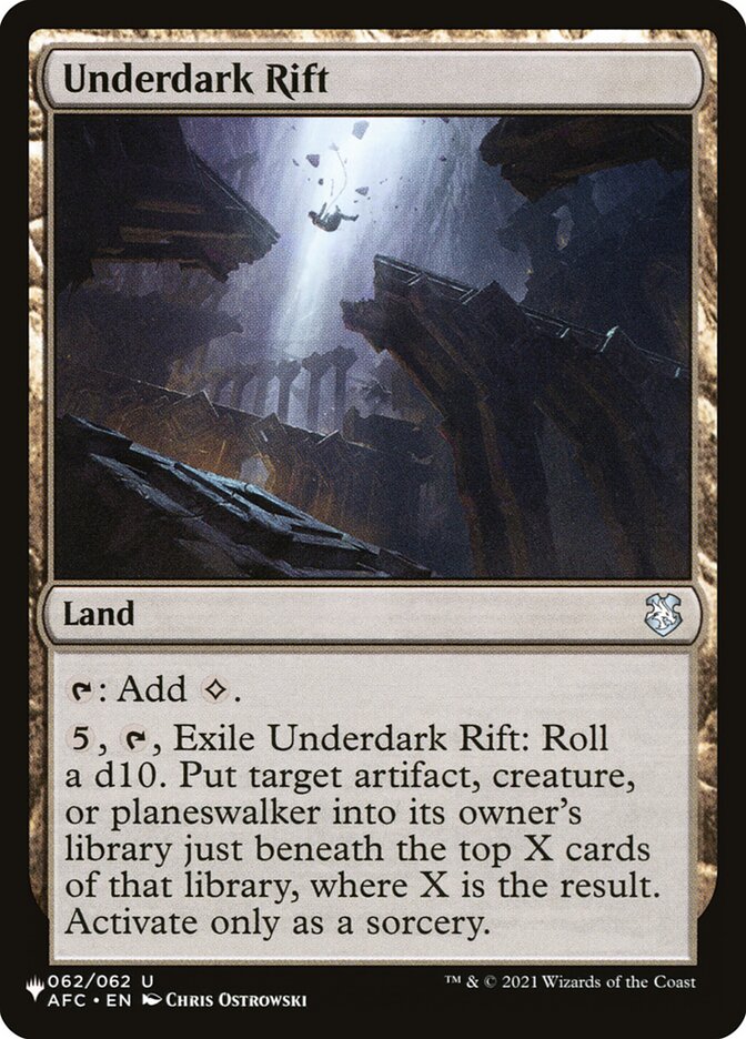 Underdark Rift [The List] | Jomio and Rueliete's Cards and Comics