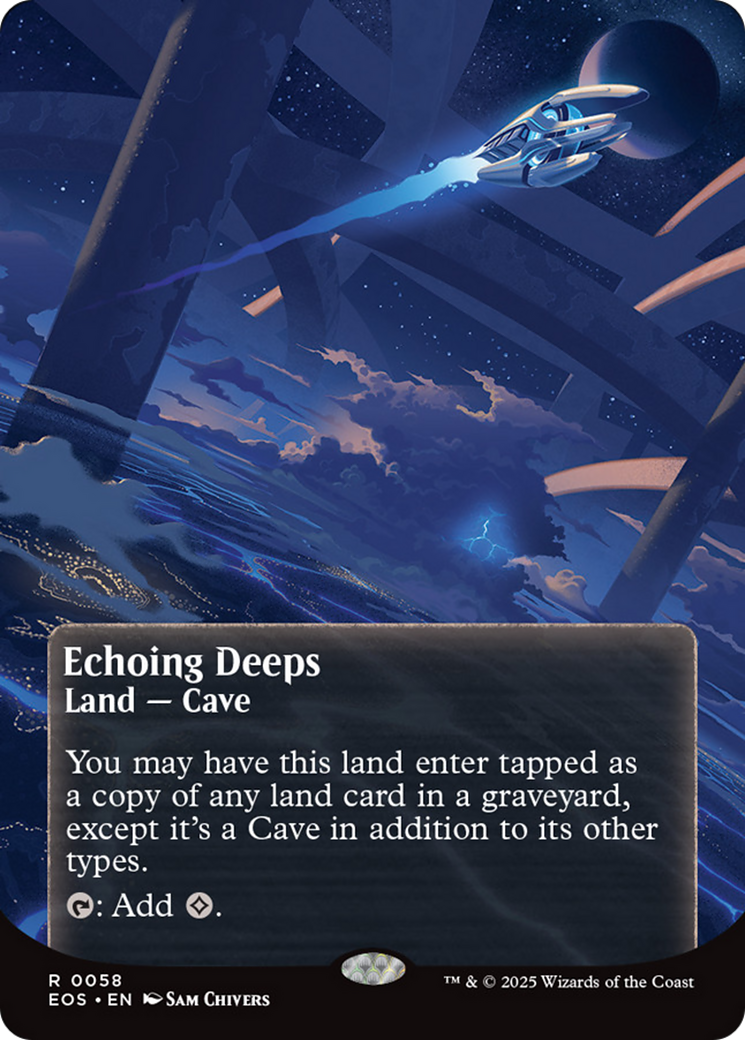 Echoing Deeps (0058) (Borderless) [Edge of Eternities: Stellar Sights] | Jomio and Rueliete's Cards and Comics