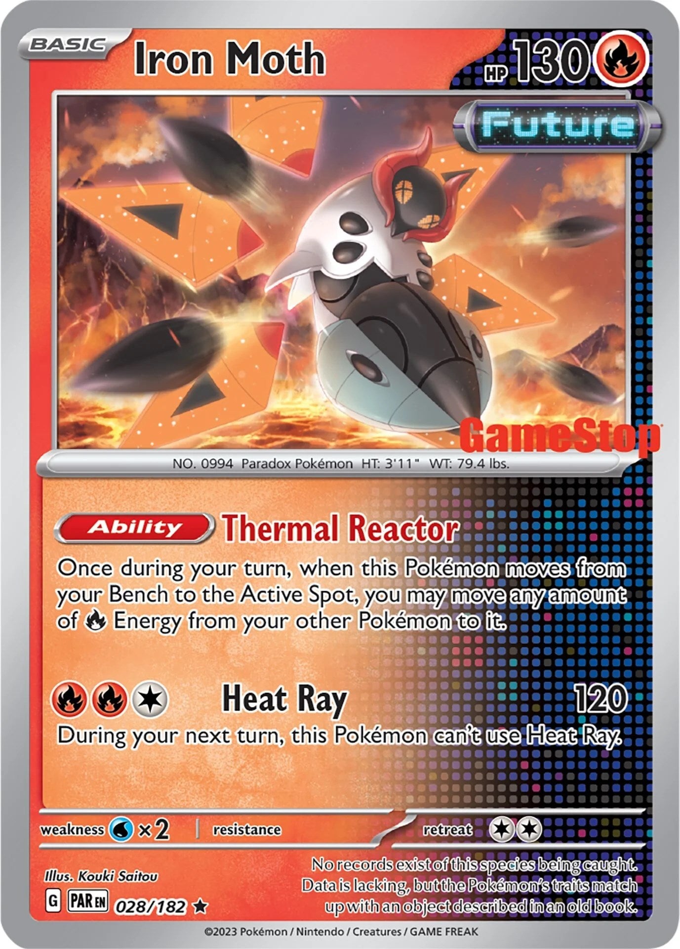 Iron Moth (028/182) (GameStop Promo) [Miscellaneous Cards] | Jomio and Rueliete's Cards and Comics