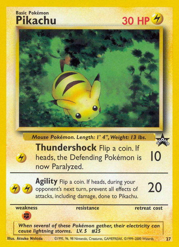 Pikachu (27) [Wizards of the Coast: Black Star Promos] | Jomio and Rueliete's Cards and Comics