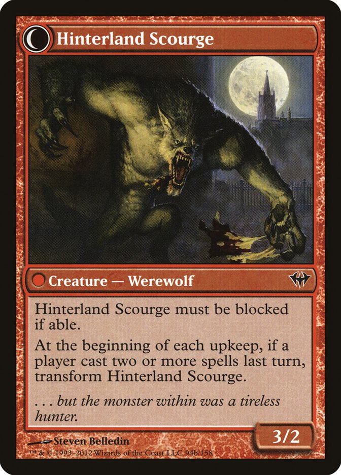 Hinterland Hermit // Hinterland Scourge [Dark Ascension] | Jomio and Rueliete's Cards and Comics