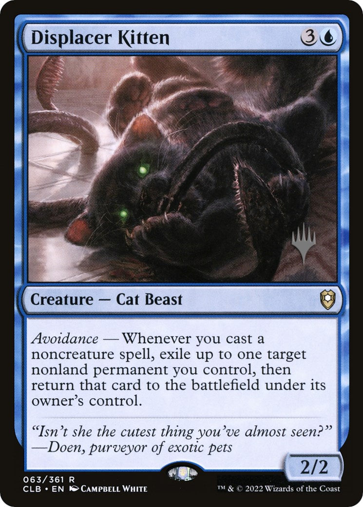 Displacer Kitten (Promo Pack) [Commander Legends: Battle for Baldur's Gate Promos] | Jomio and Rueliete's Cards and Comics