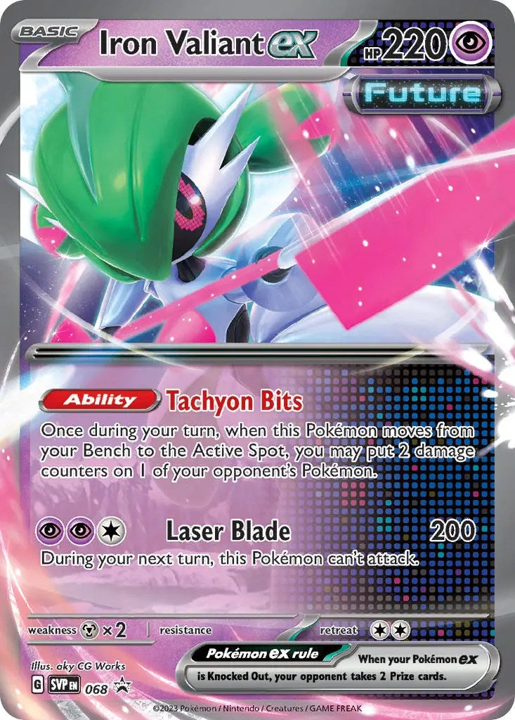 Iron Valiant ex (068) [Scarlet & Violet: Black Star Promos] | Jomio and Rueliete's Cards and Comics