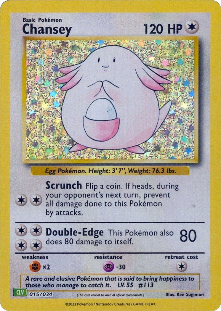 Chansey [Trading Card Game Classic] | Jomio and Rueliete's Cards and Comics