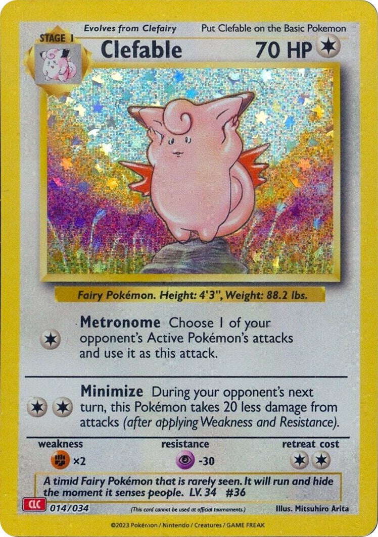 Clefable [Trading Card Game Classic] | Jomio and Rueliete's Cards and Comics