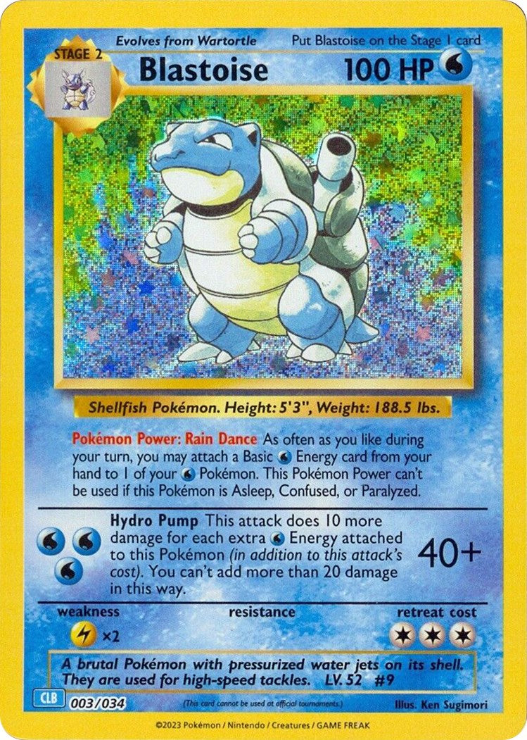 Blastoise [Trading Card Game Classic] | Jomio and Rueliete's Cards and Comics