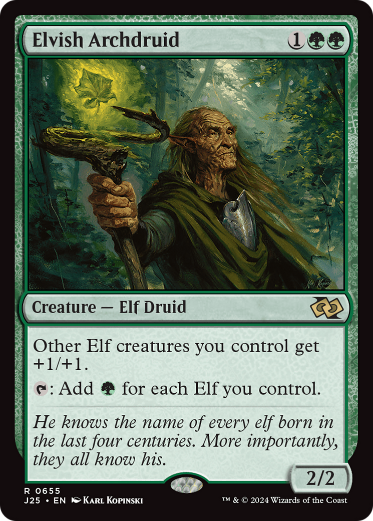 Elvish Archdruid [Foundations Jumpstart] | Jomio and Rueliete's Cards and Comics