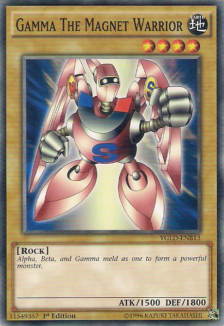 Gamma The Magnet Warrior [YGLD-ENB13] Common | Jomio and Rueliete's Cards and Comics