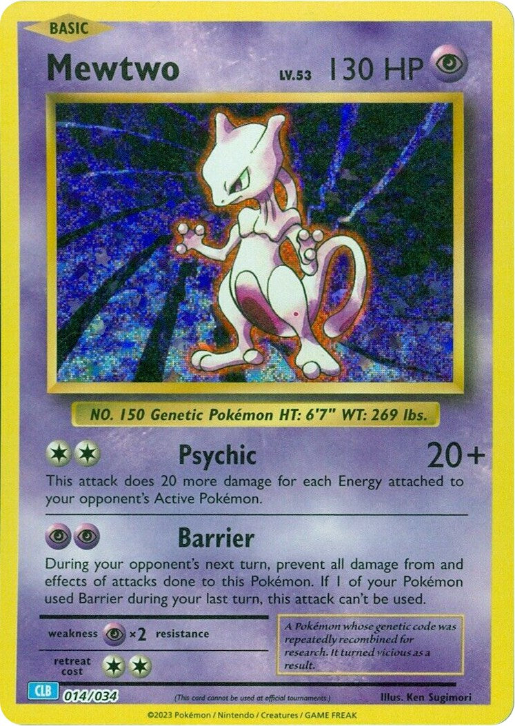 Mewtwo [Trading Card Game Classic] | Jomio and Rueliete's Cards and Comics
