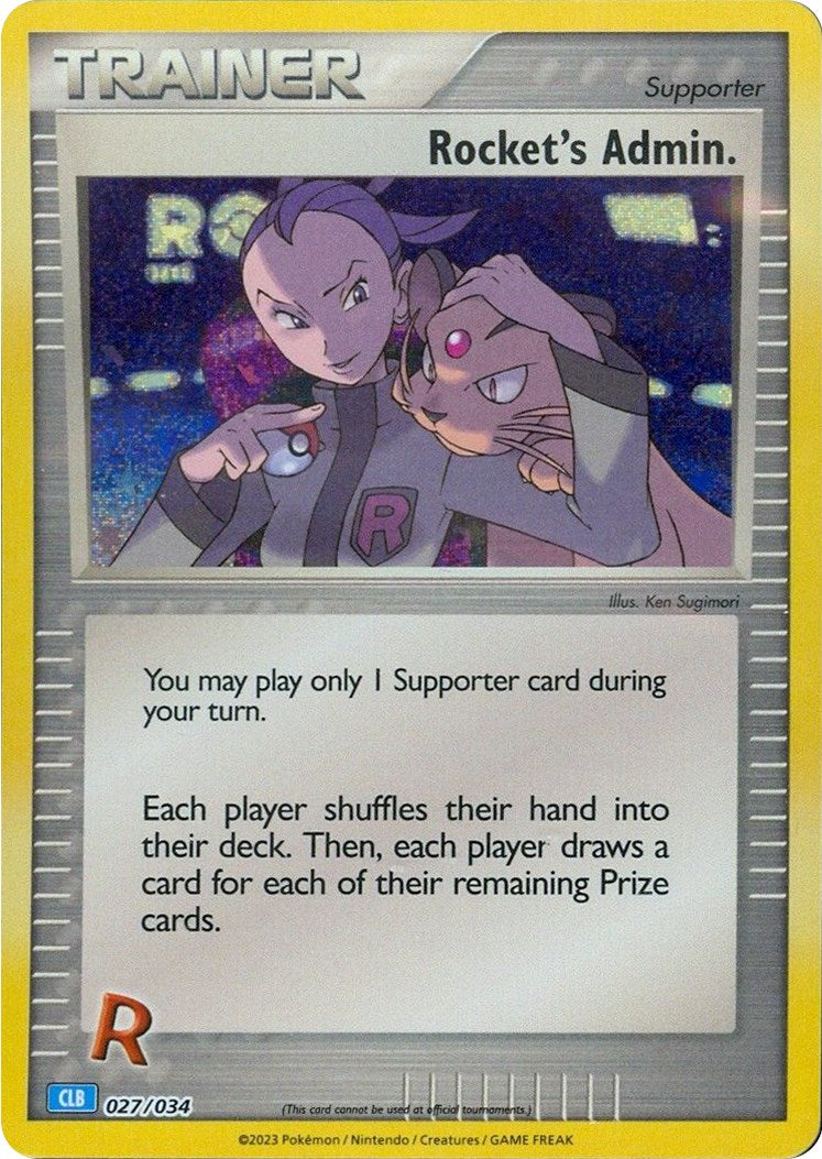 Rocket's Admin. (CLB) [Trading Card Game Classic] | Jomio and Rueliete's Cards and Comics