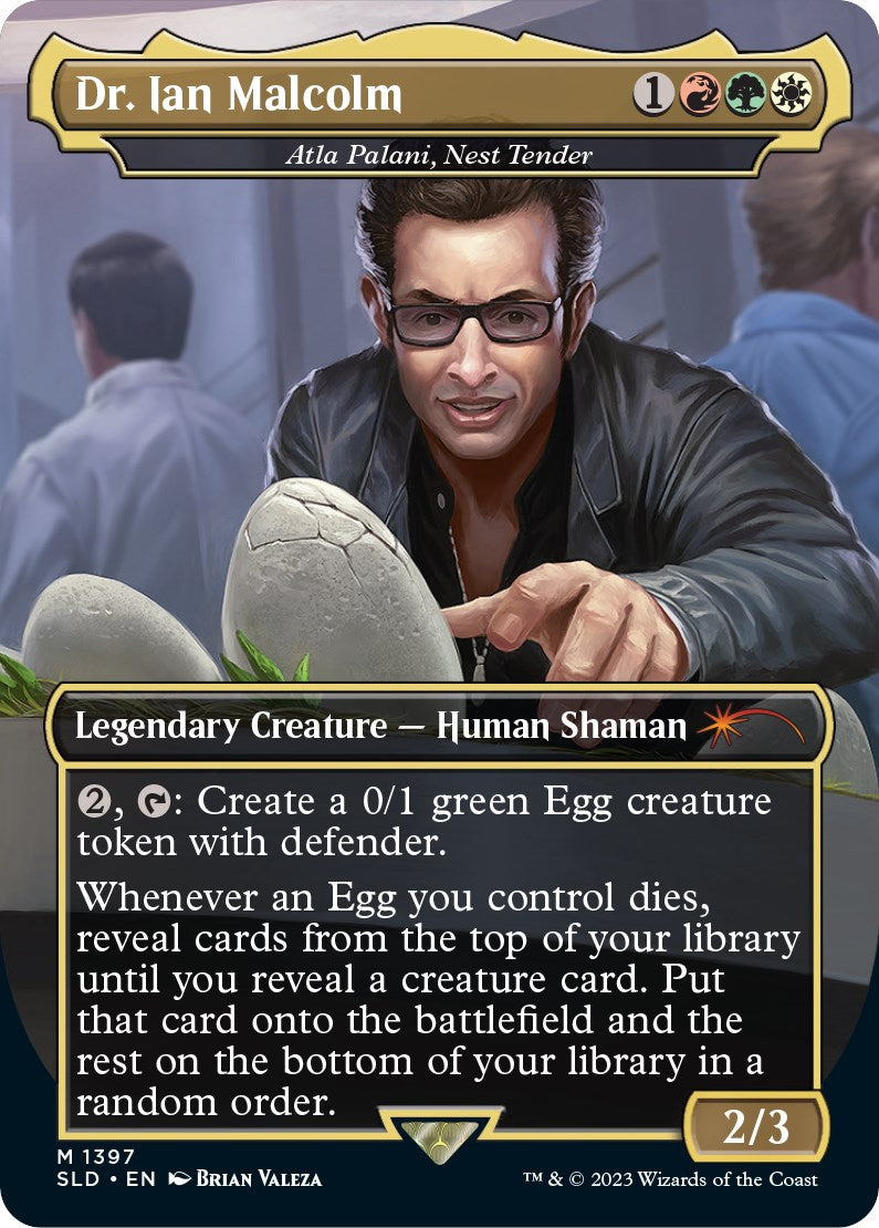 Dr. Ian Malcolm - Atla Palani, Nest Tender [Secret Lair Drop Series] | Jomio and Rueliete's Cards and Comics