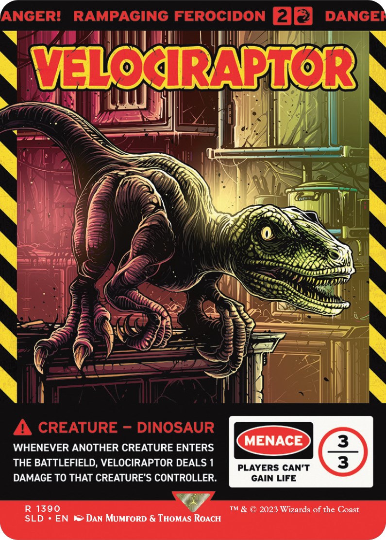 Velociraptor - Rampaging Ferocidon [Secret Lair Drop Series] | Jomio and Rueliete's Cards and Comics