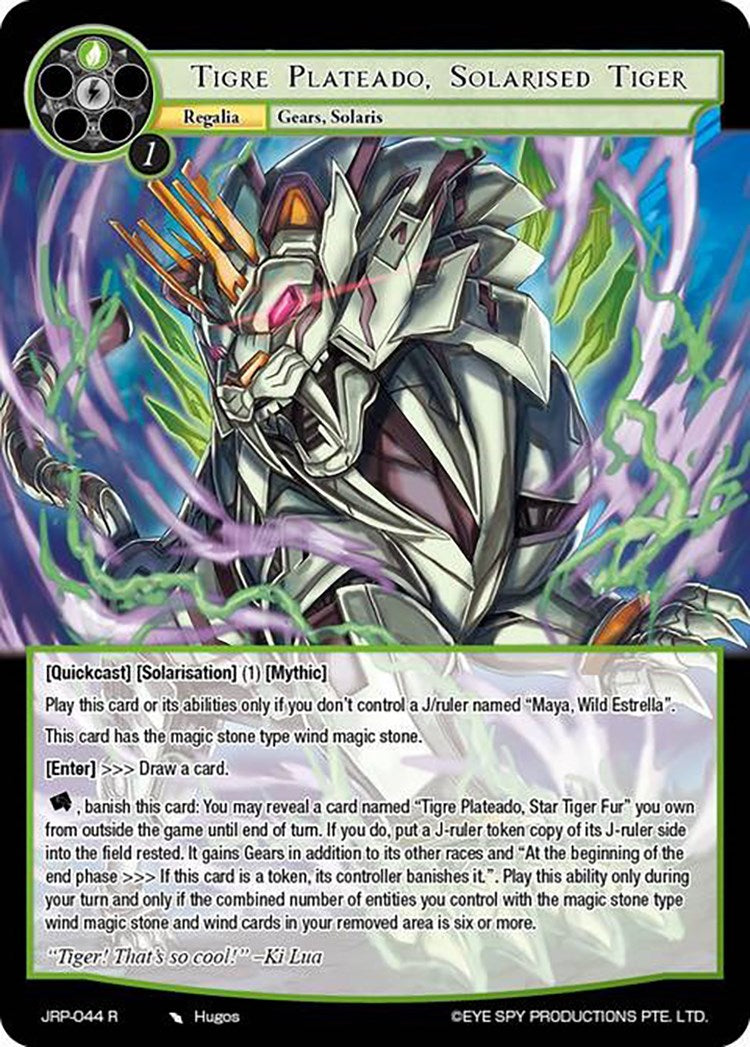 Tigre Plateado, Solarised Tiger (JRP-044 R) [Judgment of the Rogue Planet] | Jomio and Rueliete's Cards and Comics