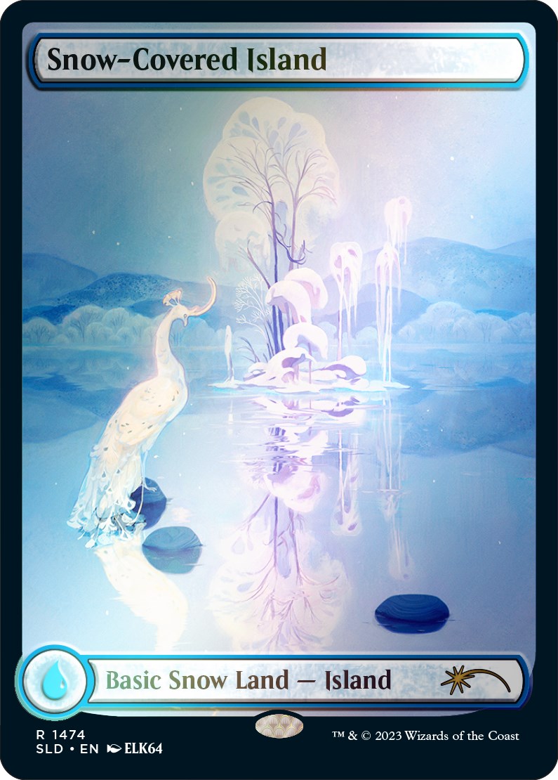 Snow-Covered Island (1474) (Rainbow Foil) [Secret Lair Drop Series] | Jomio and Rueliete's Cards and Comics