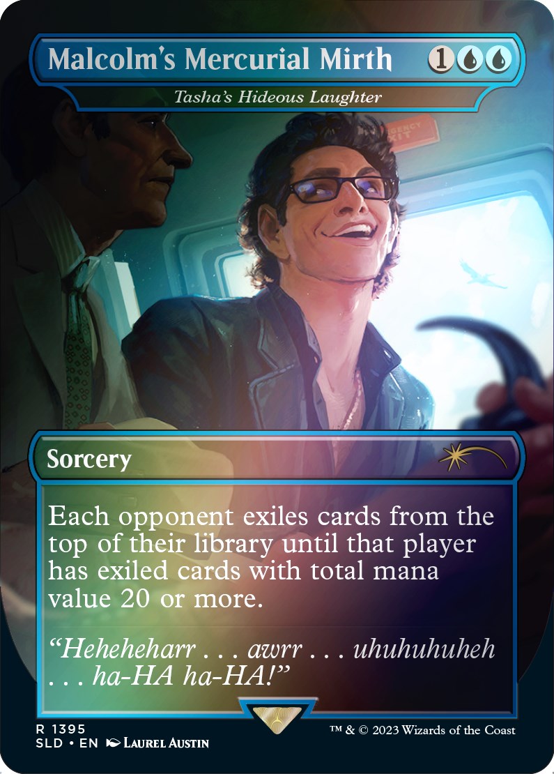 Malcolm's Mercurial Mirth - Tasha's Hideous Laughter (Rainbow Foil) [Secret Lair Drop Series] | Jomio and Rueliete's Cards and Comics