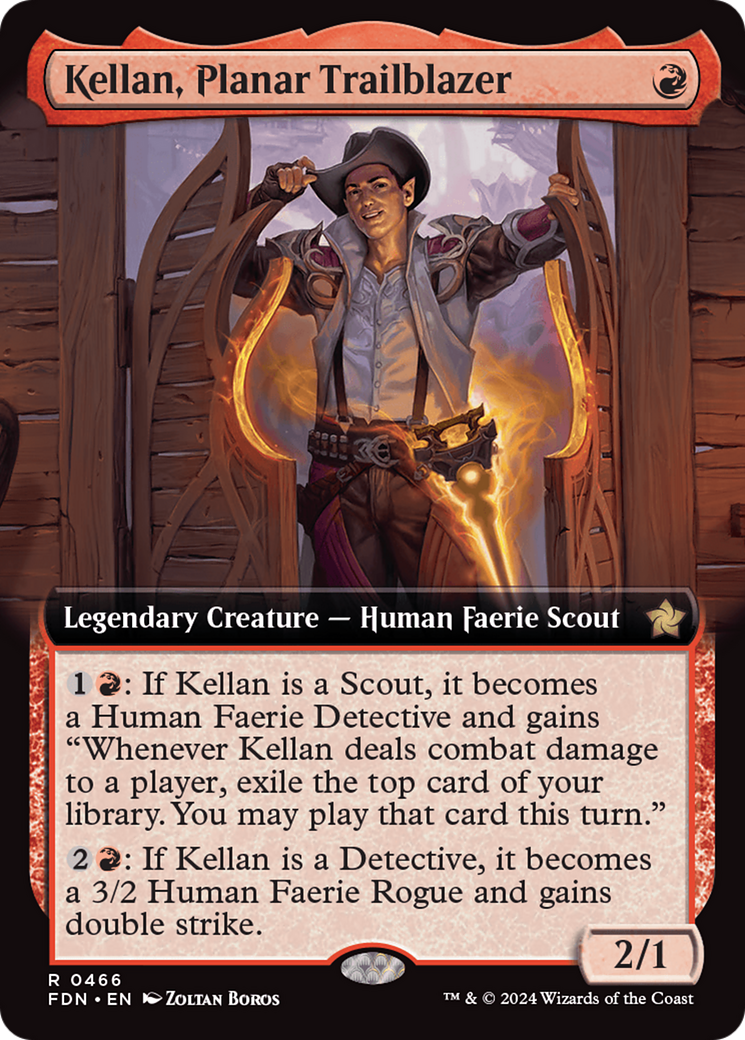 Kellan, Planar Trailblazer (Extended Art) [Foundations] | Jomio and Rueliete's Cards and Comics