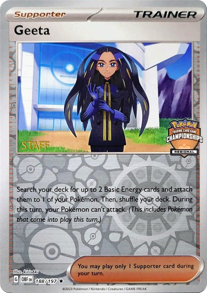 Geeta (188/197) (Staff Regional Championships) [League & Championship Cards] | Jomio and Rueliete's Cards and Comics