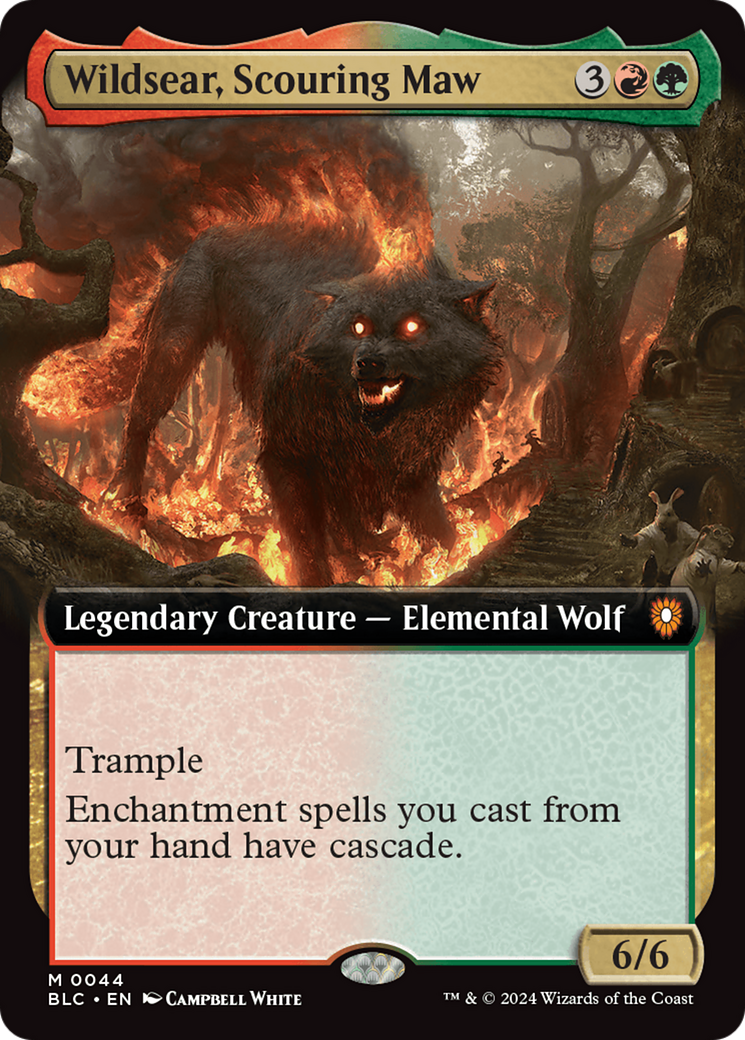 Wildsear, Scouring Maw (Extended Art) [Bloomburrow Commander] | Jomio and Rueliete's Cards and Comics