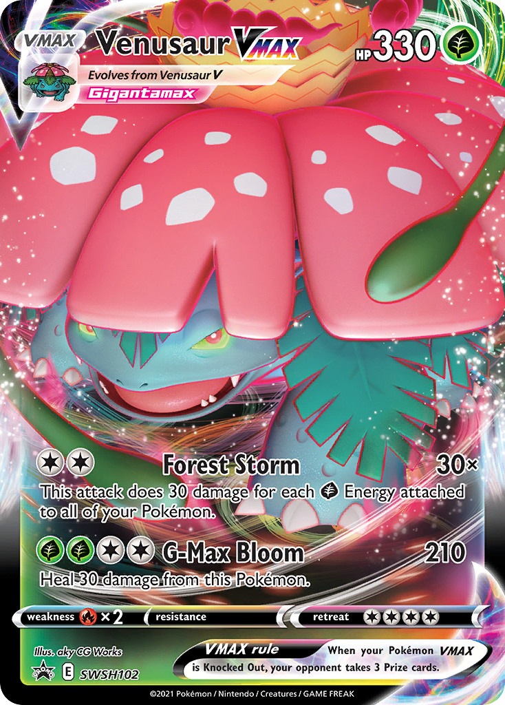 Venusaur VMAX (SWSH102) [Sword & Shield: Black Star Promos] | Jomio and Rueliete's Cards and Comics