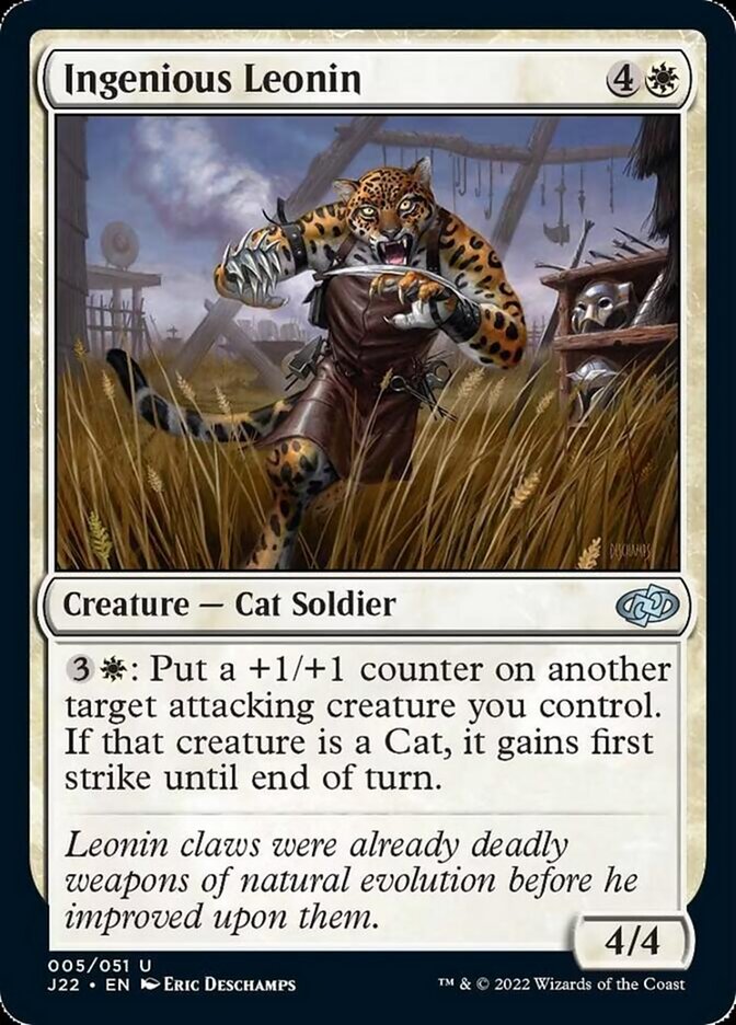 Ingenious Leonin [Jumpstart 2022] | Jomio and Rueliete's Cards and Comics