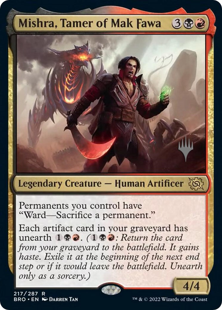 Mishra, Tamer of Mak Fawa (Promo Pack) [The Brothers' War Promos] | Jomio and Rueliete's Cards and Comics