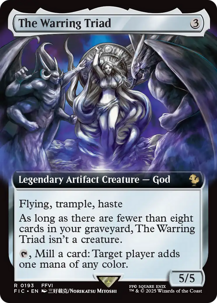 The Warring Triad (Extended Art) [FINAL FANTASY Commander] | Jomio and Rueliete's Cards and Comics