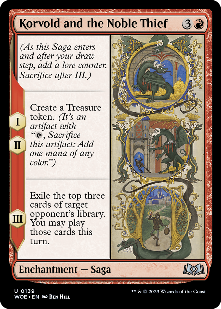 Korvold and the Noble Thief [Wilds of Eldraine] | Jomio and Rueliete's Cards and Comics