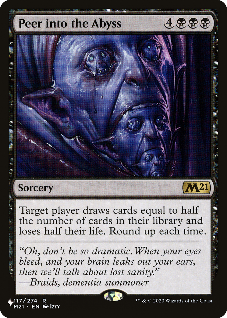 Peer into the Abyss [The List] | Jomio and Rueliete's Cards and Comics