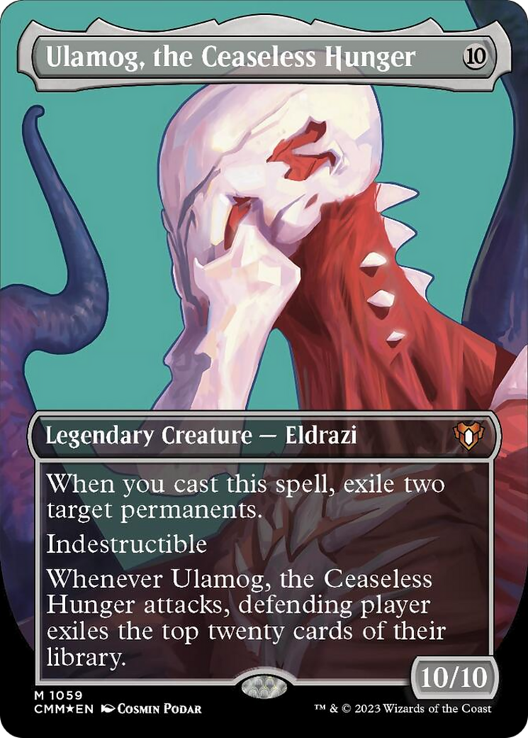 Ulamog, the Ceaseless Hunger (Borderless Textured Foil Frame Break) [Commander Masters] | Jomio and Rueliete's Cards and Comics
