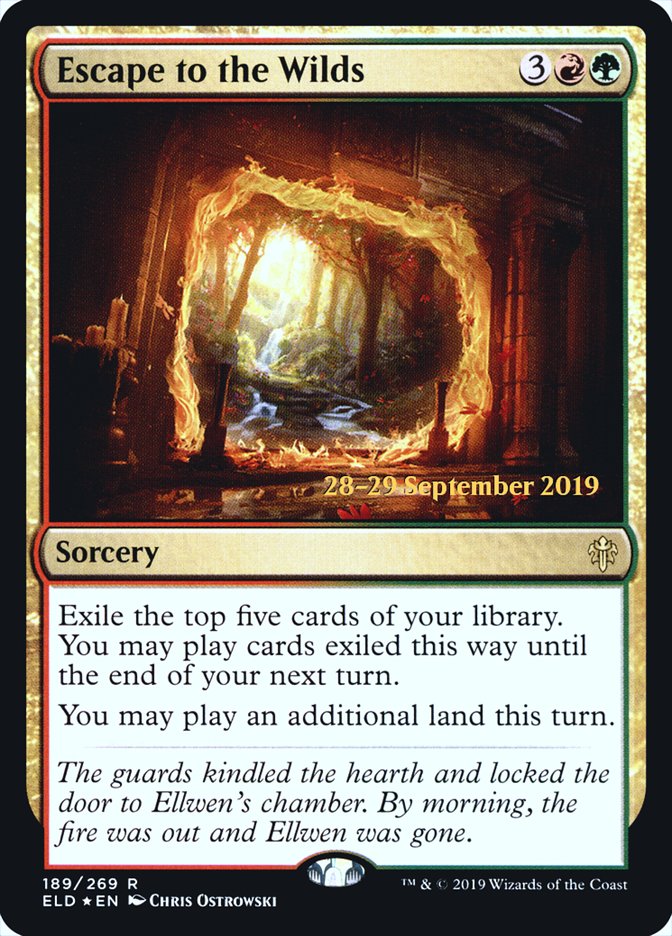 Escape to the Wilds [Throne of Eldraine Prerelease Promos] | Jomio and Rueliete's Cards and Comics