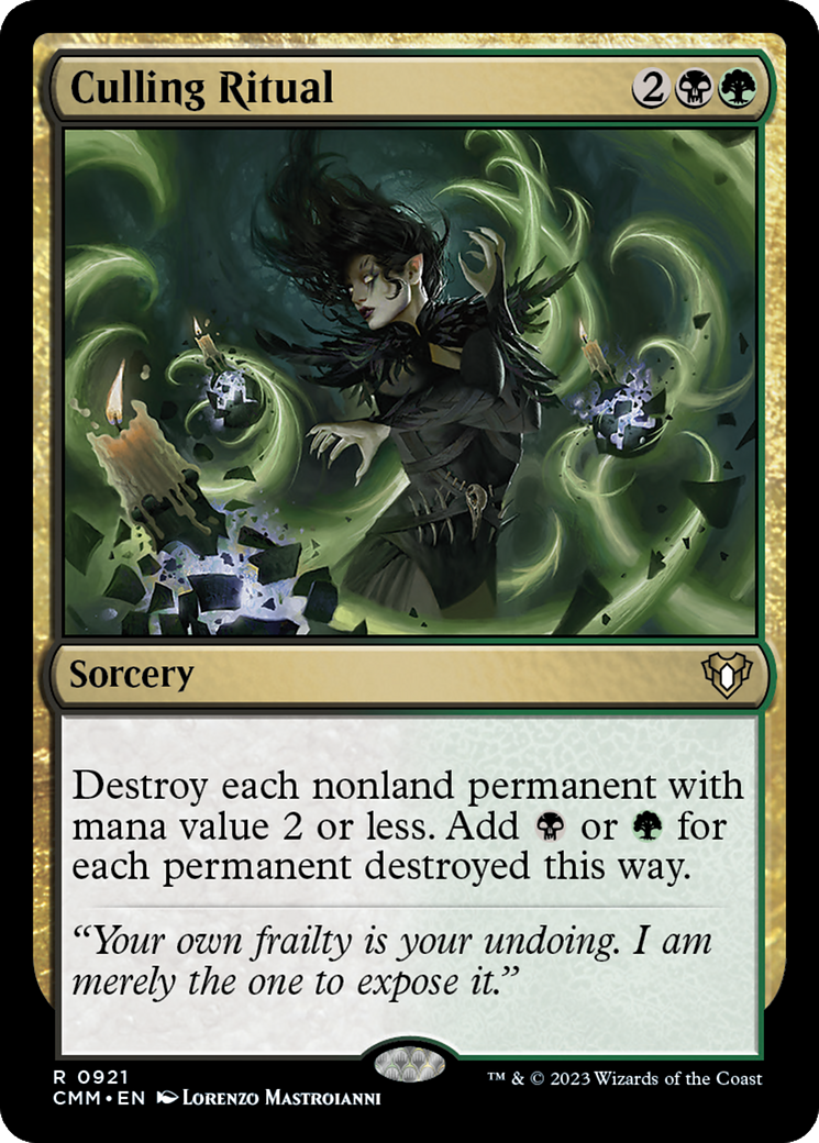 Culling Ritual [Commander Masters] | Jomio and Rueliete's Cards and Comics