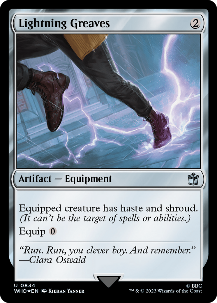 Lightning Greaves (Surge Foil) [Doctor Who] | Jomio and Rueliete's Cards and Comics