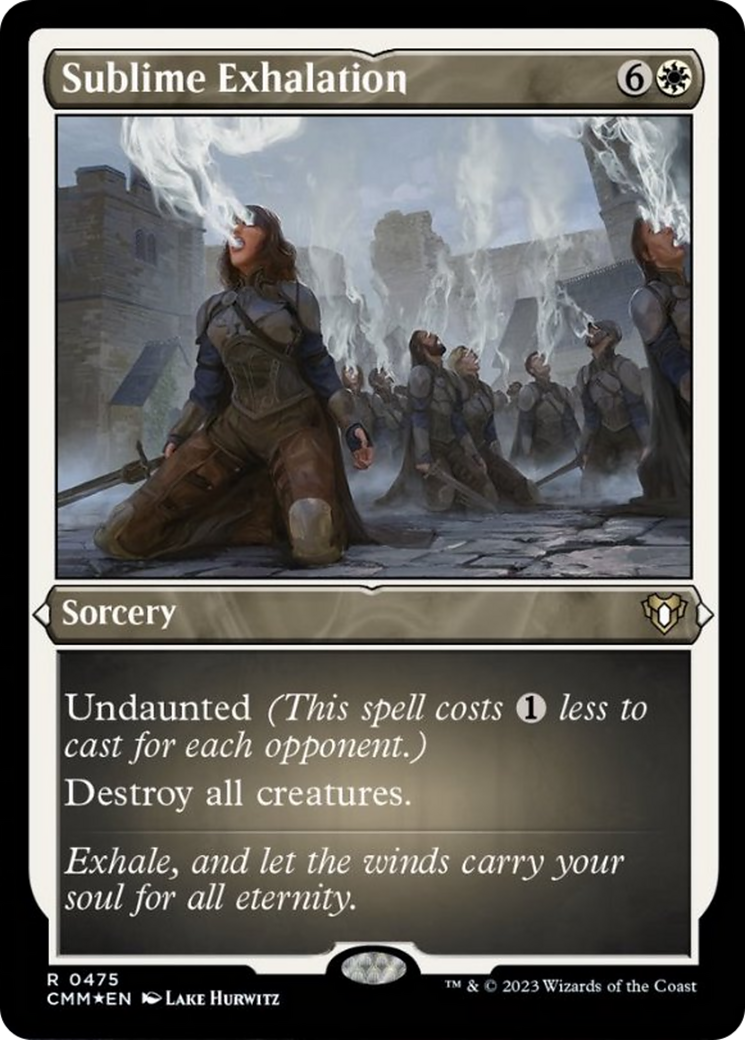 Sublime Exhalation (Foil Etched) [Commander Masters] | Jomio and Rueliete's Cards and Comics