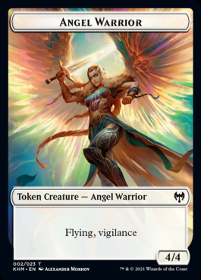 Angel Warrior Token [Kaldheim Tokens] | Jomio and Rueliete's Cards and Comics