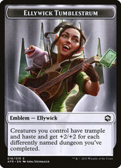 Spider // Ellywick Tumblestrum Emblem Double-Sided Token [Dungeons & Dragons: Adventures in the Forgotten Realms Tokens] | Jomio and Rueliete's Cards and Comics