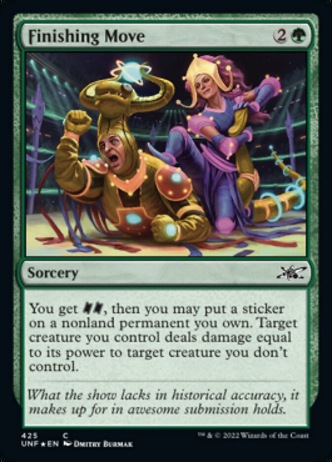 Finishing Move (Galaxy Foil) [Unfinity] | Jomio and Rueliete's Cards and Comics