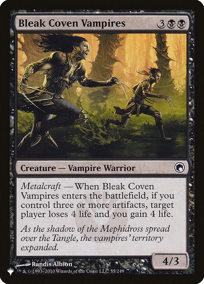 Bleak Coven Vampires [The List] | Jomio and Rueliete's Cards and Comics