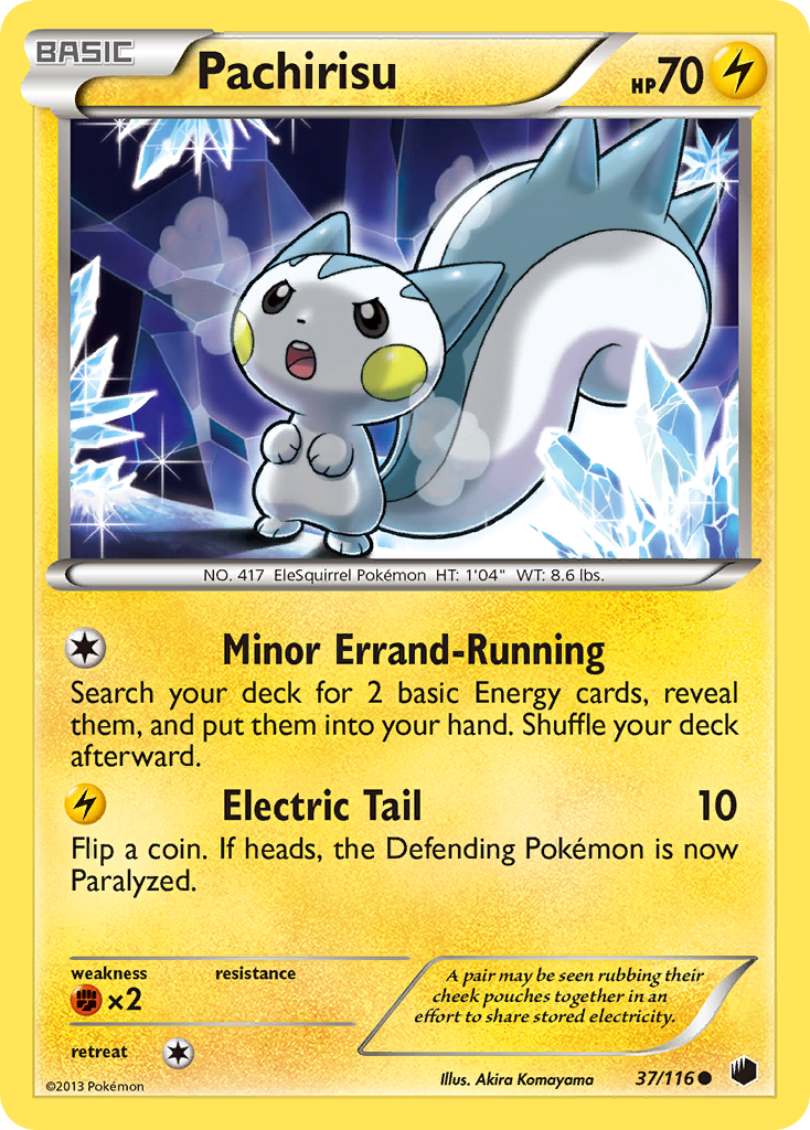 Pachirisu (37/116) [Black & White: Plasma Freeze] | Jomio and Rueliete's Cards and Comics