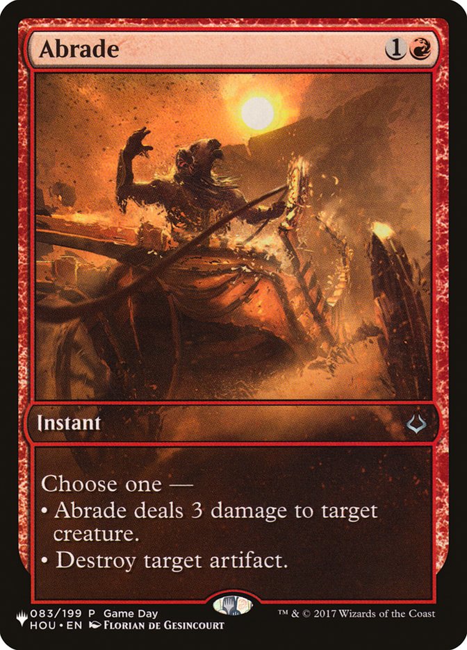 Abrade [The List] | Jomio and Rueliete's Cards and Comics