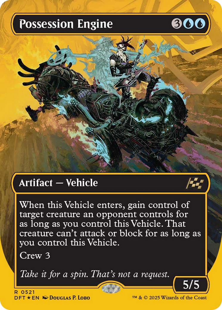 Possession Engine (Borderless) (First-Place Foil) [Aetherdrift] | Jomio and Rueliete's Cards and Comics