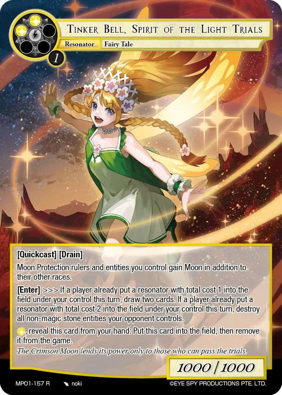 Tinker Bell, Spirit of the Light Trials (MP01-157 MR) [Masterpiece "Pilgrim-Memories"] | Jomio and Rueliete's Cards and Comics