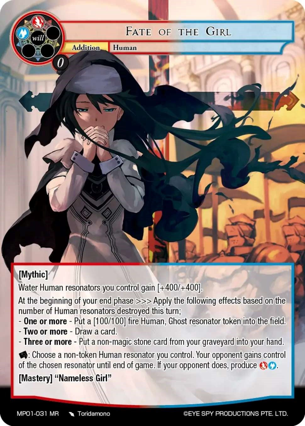 Fate of the Girl (MP01-031 MR) [Masterpiece "Pilgrim-Memories"] | Jomio and Rueliete's Cards and Comics